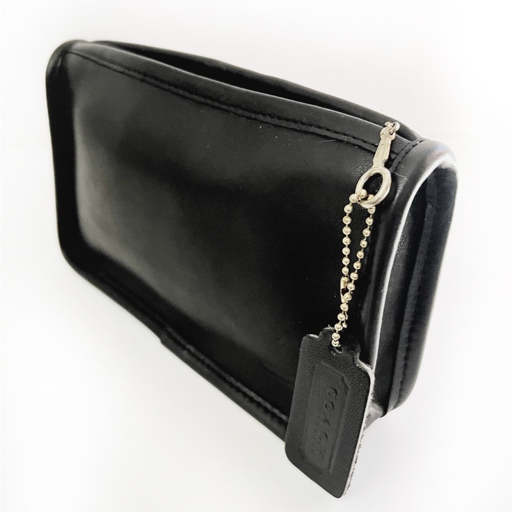 Coach Vintage Black Leather Chunky Case